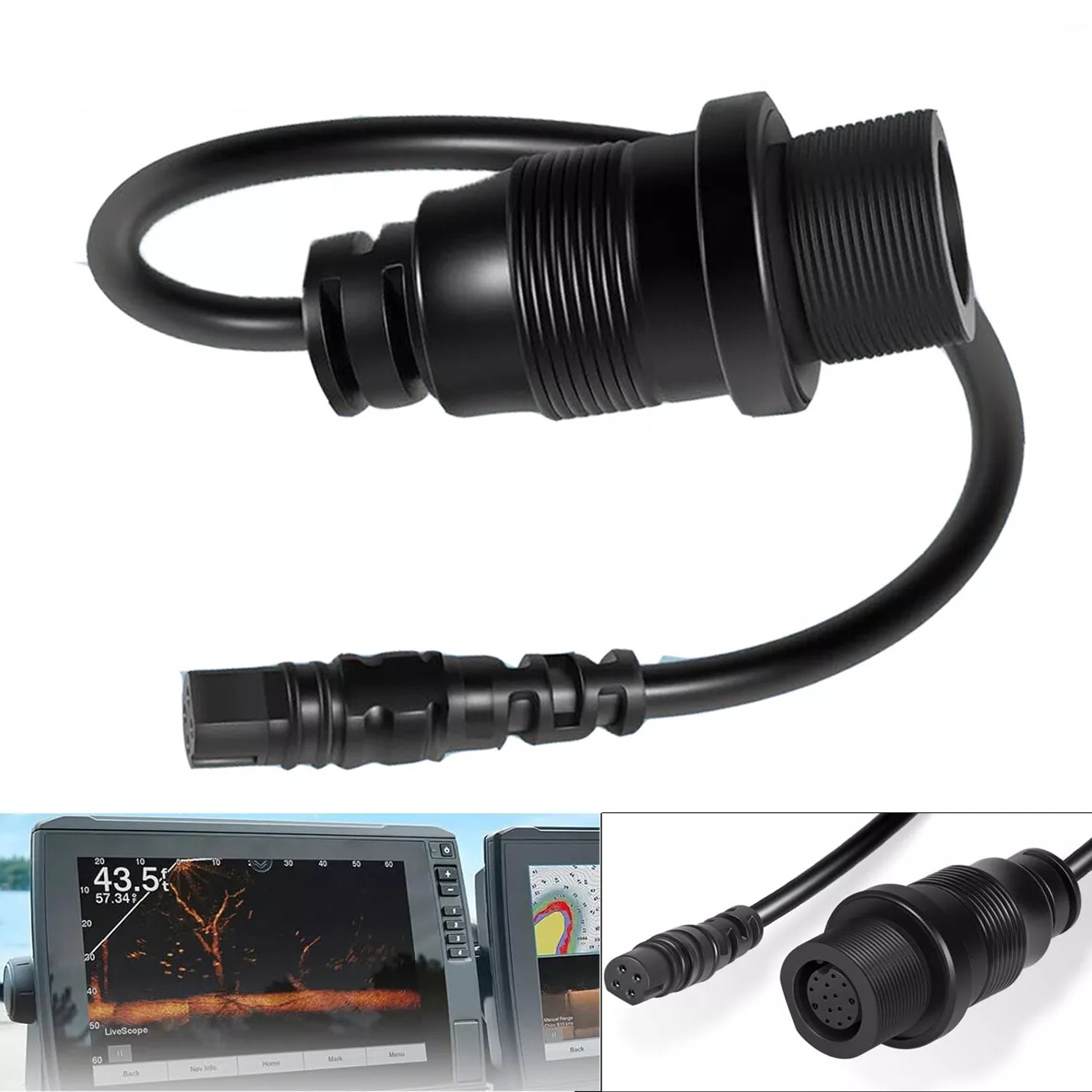 1852081 MKR-DSC-12 Adapter Cab - Fish Finder Cable ulasan dan harga