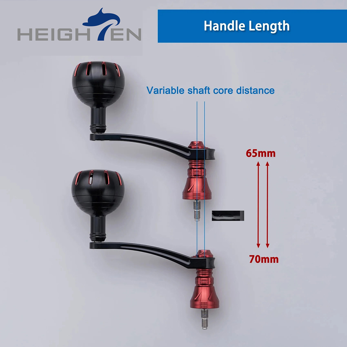 HEIGHTEN 65mm-70mm Handle With - Shimano Reel Stradic ulasan dan harga