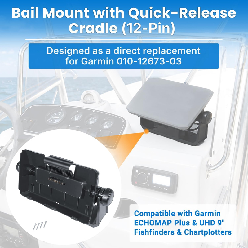 Bail Mount with Quick-Release  - Fish Finder Mount ulasan dan harga